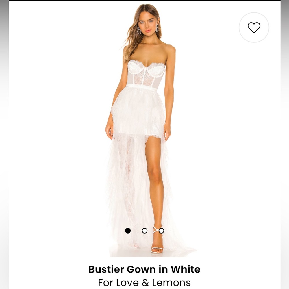 For Love And Lemons White High Low Dress